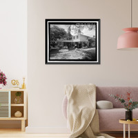 Historic Framed Print, U.S. Naval Base, Pearl Harbor, Naval Housing Area Makalapa, Senior Officers' Quarters Type B, 23 Makalapa Drive, Pearl City, Honolulu County, HI - 4,  17-7/8" x 21-7/8"