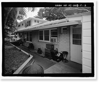 Historic Framed Print, U.S. Naval Base, Pearl Harbor, Naval Housing Area Makalapa, Senior Officers' Quarters Type E, 37 Halawa Drive, Pearl City, Honolulu County, HI - 3,  17-7/8" x 21-7/8"