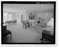 Historic Framed Print, U.S. Naval Base, Pearl Harbor, Naval Housing Area Makalapa, Staff Officers' Mess, 41 Makalapa Drive, Pearl City, Honolulu County, HI - 6,  17-7/8" x 21-7/8"