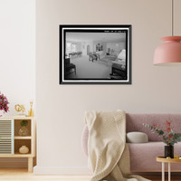 Historic Framed Print, U.S. Naval Base, Pearl Harbor, Naval Housing Area Makalapa, Staff Officers' Mess, 41 Makalapa Drive, Pearl City, Honolulu County, HI - 6,  17-7/8" x 21-7/8"