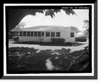 Historic Framed Print, U.S. Naval Base, Pearl Harbor, Naval Housing Area Makalapa, Transportation Department Office, 47 Makalapa Drive, Pearl City, Honolulu County, HI,  17-7/8" x 21-7/8"