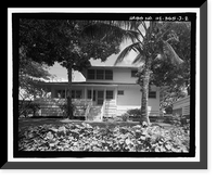Historic Framed Print, U.S. Naval Base, Pearl Harbor, Naval Housing Area Makalapa, Junior Officers' Quarters Type J, Makin Place, & Halawa, Makalapa, & Midway Drives, Pearl City, Honolulu County, HI - 2,  17-7/8" x 21-7/8"