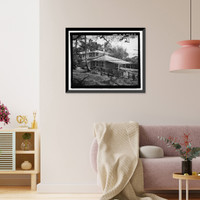 Historic Framed Print, U.S. Naval Base, Pearl Harbor, Naval Housing Area Makalapa, Junior Officers' Quarters Type J, Makin Place, & Halawa, Makalapa, & Midway Drives, Pearl City, Honolulu County, HI - 3,  17-7/8" x 21-7/8"