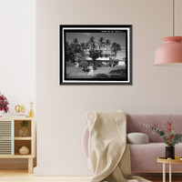 Historic Framed Print, U.S. Naval Base, Pearl Harbor, Naval Housing Area Makalapa, Junior Officers' Quarters Type K, Makin Place, & Halawa, Makalapa, & Midway Drives, Pearl City, Honolulu County, HI,  17-7/8" x 21-7/8"