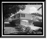 Historic Framed Print, U.S. Naval Base, Pearl Harbor, Naval Housing Area Makalapa, Junior Officers' Quarters Type K, Makin Place, & Halawa, Makalapa, & Midway Drives, Pearl City, Honolulu County, HI - 3,  17-7/8" x 21-7/8"