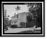 Historic Framed Print, U.S. Naval Base, Pearl Harbor, Naval Housing Area Makalapa, Angle Three-Bedroom Duplex Type M, Kamakani & Samoa Places, & Makalapa Drive, Pearl City, Honolulu County, HI - 7,  17-7/8" x 21-7/8"