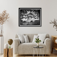 Historic Framed Print, U.S. Naval Base, Pearl Harbor, Naval Housing Area Makalapa, Angle Two-Bedroom Duplex Type N, Kamakani Place & Makalapa Drive, Pearl City, Honolulu County, HI - 3,  17-7/8" x 21-7/8"