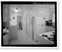 Historic Framed Print, U.S. Naval Base, Pearl Harbor, Naval Housing Area Makalapa, Straight Two-Bedroom Duplex Type O, South end of Kamakani Place, Pearl City, Honolulu County, HI - 5,  17-7/8" x 21-7/8"