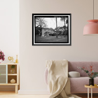 Historic Framed Print, U.S. Naval Base, Pearl Harbor, Naval Housing Area Hospital Point, Surgeon's Quarters Type, 2-5 First Street, Pearl City, Honolulu County, HI - 2,  17-7/8" x 21-7/8"