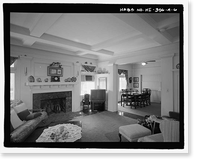 Historic Framed Print, U.S. Naval Base, Pearl Harbor, Naval Housing Area Hospital Point, Surgeon's Quarters Type, 2-5 First Street, Pearl City, Honolulu County, HI - 6,  17-7/8" x 21-7/8"