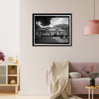 Historic Framed Print, U.S. Naval Base, Pearl Harbor, Naval Housing Area Hospital Point, Radio Station Duplex for Chief Operators' Quarters, 2-3 Ford Island Way, Pearl City, Honolulu County, HI - 2,  17-7/8" x 21-7/8"