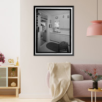 Historic Framed Print, U.S. Naval Base, Pearl Harbor, Naval Housing Area Hospital Point, Radio Station Duplex for Chief Operators' Quarters, 2-3 Ford Island Way, Pearl City, Honolulu County, HI - 7,  17-7/8" x 21-7/8"