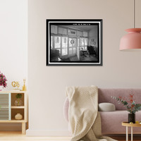 Historic Framed Print, U.S. Naval Base, Pearl Harbor, Naval Housing Area Hospital Point, Quarters for Officer in Charge of Radio Station, 1 Ford Island Way, Pearl City, Honolulu County, HI - 6,  17-7/8" x 21-7/8"