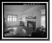 Historic Framed Print, U.S. Naval Base, Pearl Harbor, Naval Housing Area Hospital Point, Commanding Officer's Quarters, 6-8 First Street, Pearl City, Honolulu County, HI - 7,  17-7/8" x 21-7/8"