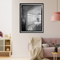 Historic Framed Print, U.S. Naval Base, Pearl Harbor, Naval Housing Area Hospital Point, Commanding Officer's Quarters, 6-8 First Street, Pearl City, Honolulu County, HI - 8,  17-7/8" x 21-7/8"