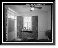 Historic Framed Print, U.S. Naval Base, Pearl Harbor, Naval Housing Area Hospital Point, Commanding Officer's Quarters, 6-8 First Street, Pearl City, Honolulu County, HI - 10,  17-7/8" x 21-7/8"
