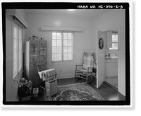 Historic Framed Print, U.S. Naval Base, Pearl Harbor, Naval Housing Area Hospital Point, Civilian Employees' Quarters, 1 First Street, Pearl City, Honolulu County, HI - 3,  17-7/8" x 21-7/8"