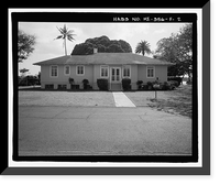 Historic Framed Print, U.S. Naval Base, Pearl Harbor, Naval Housing Area Hospital Point, Pharmacist's Quarters Type, 13-16 First Street, Pearl City, Honolulu County, HI - 2,  17-7/8" x 21-7/8"