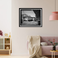 Historic Framed Print, U.S. Naval Base, Pearl Harbor, Naval Housing Area Hospital Point, Junior Officer's Quarters Type, 11-12 First Street, Pearl City, Honolulu County, HI - 2,  17-7/8" x 21-7/8"