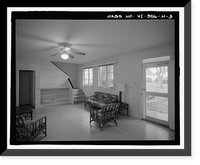 Historic Framed Print, U.S. Naval Base, Pearl Harbor, Naval Housing Area Hospital Point, Chapel & Duplex Quarters, 9 First Street, Pearl City, Honolulu County, HI - 3,  17-7/8" x 21-7/8"