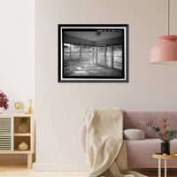 Historic Framed Print, U.S. Naval Base, Pearl Harbor, Naval Housing Area Hospital Point, Chapel & Duplex Quarters, 9 First Street, Pearl City, Honolulu County, HI - 4,  17-7/8" x 21-7/8"