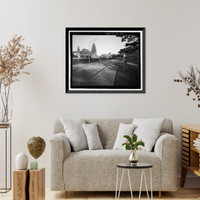 Historic Framed Print, U.S. Naval Base, Pearl Harbor, Naval Housing Area Hale Alii, Hale Alii Avenue, Eighth Street, & Avenue D, Pearl City, Honolulu County, HI,  17-7/8" x 21-7/8"