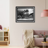 Historic Framed Print, U.S. Naval Base, Pearl Harbor, Naval Housing Area Hale Alii, Hale Alii Avenue, Eighth Street, & Avenue D, Pearl City, Honolulu County, HI - 3,  17-7/8" x 21-7/8"