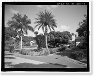 Historic Framed Print, U.S. Naval Base, Pearl Harbor, Naval Housing Area Hale Alii, Hale Alii Avenue, Eighth Street, & Avenue D, Pearl City, Honolulu County, HI - 4,  17-7/8" x 21-7/8"