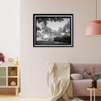 Historic Framed Print, U.S. Naval Base, Pearl Harbor, Naval Housing Area Hale Alii, Commandant's Quarters, 6 Hale Alii Avenue, Pearl City, Honolulu County, HI - 3,  17-7/8" x 21-7/8"