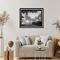 Historic Framed Print, U.S. Naval Base, Pearl Harbor, Naval Housing Area Hale Alii, Commandant's Quarters, 6 Hale Alii Avenue, Pearl City, Honolulu County, HI - 3,  17-7/8" x 21-7/8"