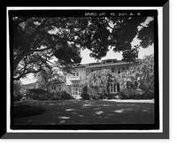 Historic Framed Print, U.S. Naval Base, Pearl Harbor, Naval Housing Area Hale Alii, Commandant's Quarters, 6 Hale Alii Avenue, Pearl City, Honolulu County, HI - 4,  17-7/8" x 21-7/8"