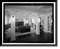 Historic Framed Print, U.S. Naval Base, Pearl Harbor, Naval Housing Area Hale Alii, Commandant's Quarters, 6 Hale Alii Avenue, Pearl City, Honolulu County, HI - 5,  17-7/8" x 21-7/8"