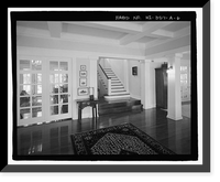 Historic Framed Print, U.S. Naval Base, Pearl Harbor, Naval Housing Area Hale Alii, Commandant's Quarters, 6 Hale Alii Avenue, Pearl City, Honolulu County, HI - 6,  17-7/8" x 21-7/8"