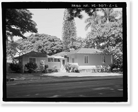 Historic Framed Print, U.S. Naval Base, Pearl Harbor, Naval Housing Area Hale Alii, Junior Officers' Quarters Type, 9-10 Hale Alii Avenue, 1-2 Eighth Street, Pearl City, Honolulu County, HI - 2,  17-7/8" x 21-7/8"