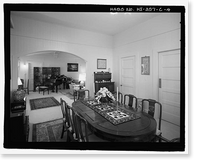 Historic Framed Print, U.S. Naval Base, Pearl Harbor, Naval Housing Area Hale Alii, Junior Officers' Quarters Type, 9-10 Hale Alii Avenue, 1-2 Eighth Street, Pearl City, Honolulu County, HI - 4,  17-7/8" x 21-7/8"