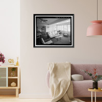 Historic Framed Print, U.S. Naval Base, Pearl Harbor, Naval Housing Area Hale Alii, Officers' Quarters Duplex Type, 1-2 Avenue D, Pearl City, Honolulu County, HI - 4,  17-7/8" x 21-7/8"