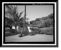 Historic Framed Print, U.S. Naval Base, Pearl Harbor, Naval Housing Area Hale Alii, Shared Carport Type with Storerooms, End of driveways off Hale Alii Avenue, Pearl City, Honolulu County, HI - 2,  17-7/8" x 21-7/8"