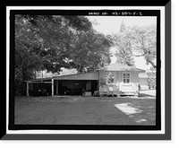 Historic Framed Print, U.S. Naval Base, Pearl Harbor, Naval Housing Area Hale Alii, Shared Outbuilding Type with Carports, Off Eighth Street on either side of Avenue D, Pearl City, Honolulu County, HI - 2,  17-7/8" x 21-7/8"
