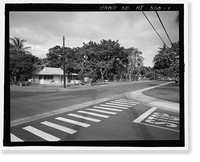 Historic Framed Print, U.S. Naval Base, Pearl Harbor, Naval Housing Area Pearl City Peninsula, Bounded by Lanakila & Laniwai Avenues, Kaiapo Canal & shoreline, Pearl City, Honolulu County, HI,  17-7/8" x 21-7/8"