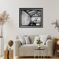 Historic Framed Print, U.S. Naval Base, Pearl Harbor, Naval Housing Area Pearl City Peninsula, Uyehara House & Garage, 1038 Ashley Avenue, Pearl City, Honolulu County, HI - 8,  17-7/8" x 21-7/8"