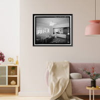 Historic Framed Print, U.S. Naval Base, Pearl Harbor, Naval Housing Area Pearl City Peninsula, Uyehara House & Garage, 1038 Ashley Avenue, Pearl City, Honolulu County, HI - 9,  17-7/8" x 21-7/8"