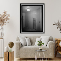 Historic Framed Print, U.S. Naval Base, Pearl Harbor, Naval Housing Area Pearl City Peninsula, House & Garage, 346 Laniwai Avenue, Pearl City, Honolulu County, HI - 9,  17-7/8" x 21-7/8"