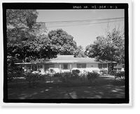 Historic Framed Print, U.S. Naval Base, Pearl Harbor, Naval Housing Area Pearl City Peninsula, Defense Housing Project Type 47, 310 & 318 Laniwai Avenues, Pearl City, Honolulu County, HI - 2,  17-7/8" x 21-7/8"