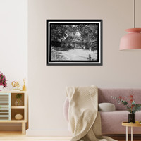 Historic Framed Print, U.S. Naval Base, Pearl Harbor, Naval Housing Area Pearl City Peninsula, Defense Housing Project Type 47, 310 & 318 Laniwai Avenues, Pearl City, Honolulu County, HI - 5,  17-7/8" x 21-7/8"