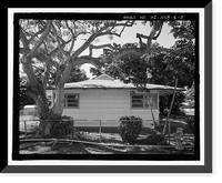 Historic Framed Print, U.S. Naval Base, Pearl Harbor, Naval Housing Area Pearl City Peninsula, Defense Housing Project Type 47A, 308 Laniwai Avenue, Pearl City, Honolulu County, HI - 3,  17-7/8" x 21-7/8"
