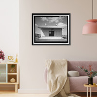 Historic Framed Print, U.S. Naval Base, Pearl Harbor, Pyrotechnic Magazine, Kingfisher Street flanked by Ranger Loop & Wasp Boulevard, Pearl City, Honolulu County, HI,  17-7/8" x 21-7/8"