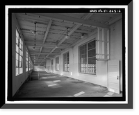 Historic Framed Print, U.S. Naval Base, Pearl Harbor, Seaplane Hangar, Lexington Boulevard west of Gannet Street, Pearl City, Honolulu County, HI - 6,  17-7/8" x 21-7/8"
