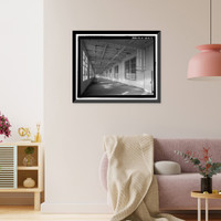 Historic Framed Print, U.S. Naval Base, Pearl Harbor, Seaplane Hangar, Lexington Boulevard west of Gannet Street, Pearl City, Honolulu County, HI - 6,  17-7/8" x 21-7/8"