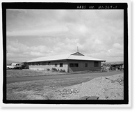 Historic Framed Print, U.S. Naval Base, Pearl Harbor, Link Trainer Building, Near intersection of Enterprise Street & Intrepid Boulevard, Pearl City, Honolulu County, HI,  17-7/8" x 21-7/8"