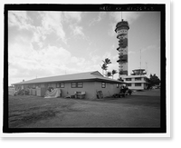Historic Framed Print, U.S. Naval Base, Pearl Harbor, Link Trainer Building, Near intersection of Enterprise Street & Intrepid Boulevard, Pearl City, Honolulu County, HI - 2,  17-7/8" x 21-7/8"